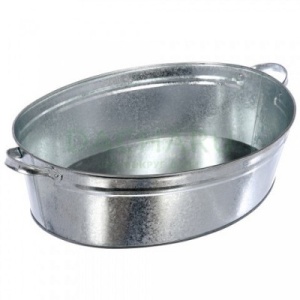 Таз оцинкованный 27 л овальный 1/5