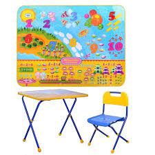 Комплект детский Познайка Математика стол+стул пластмассовы