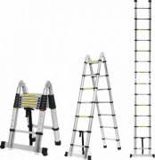 Лестница телескопическая шарнирная 6+6 ступ. 3,8м Р509А-380