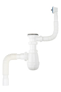 Сифон Aquant 3 1/2 Х40 с гибким соединением