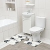 Набор ковриков для ванны и туалета SAVANNA Мраморные грани 40х50см/50х80см 2 шт 