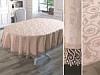 Скатерть Карна с гипюром овальная 160х220 см