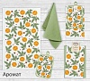 Кухонный набор (полотенце+прихватка) Новый год в ассорт. п/лен, х/б НК-711