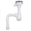 Сифон Aquant 3 1/2х40 гибкое соединение белый