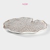Блюдо мдф для фруктов 30*30см Кувшинка белый 