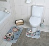 Набор ковриков для ванны и туалета ВЕСНА 40х45см/45х75см 2 шт 